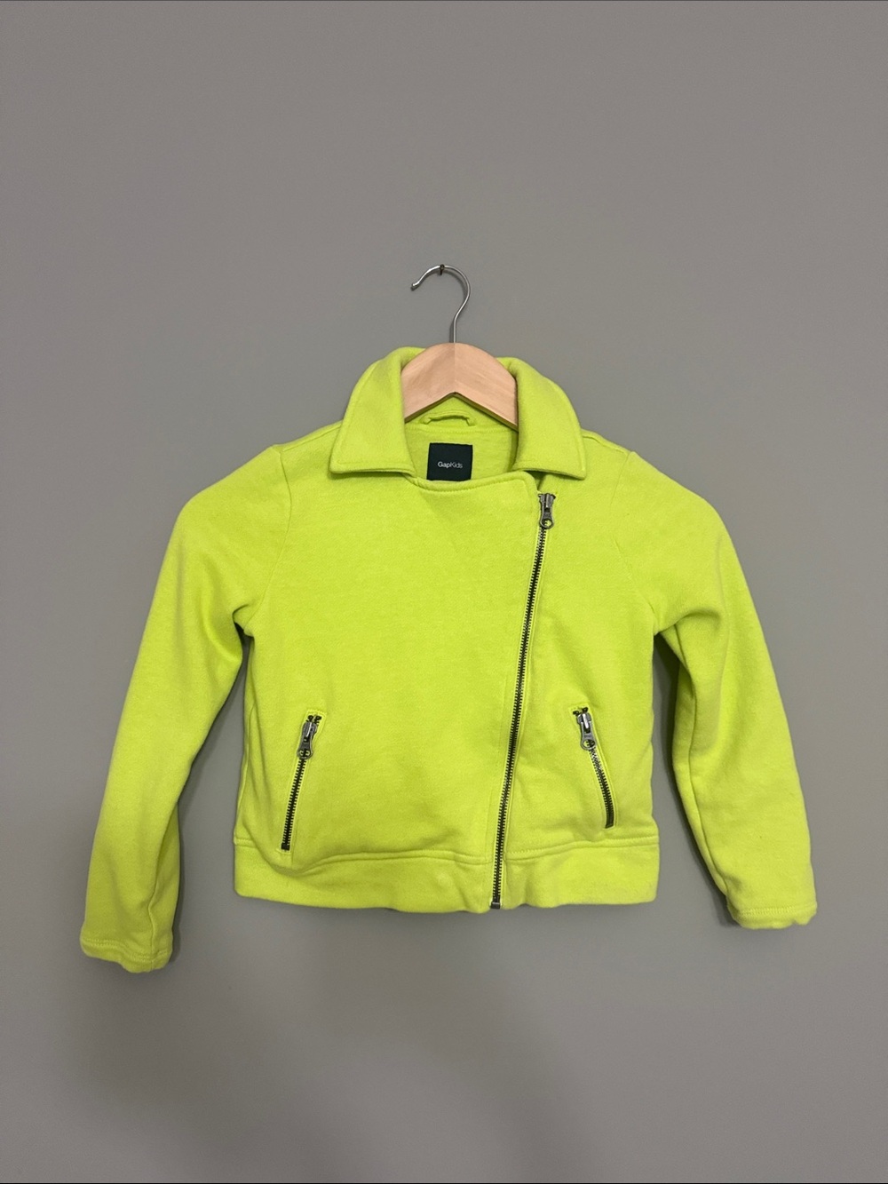 GapKids Girls' Neon Lime Moto Jacket